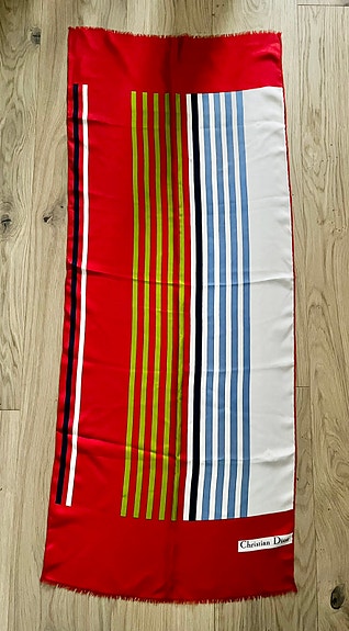 Vintage Christian Dior silkkihuivi