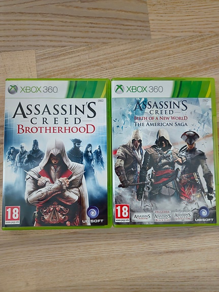 Xbox 360 Assassin's Creed Brotherhood + The American saga paketti