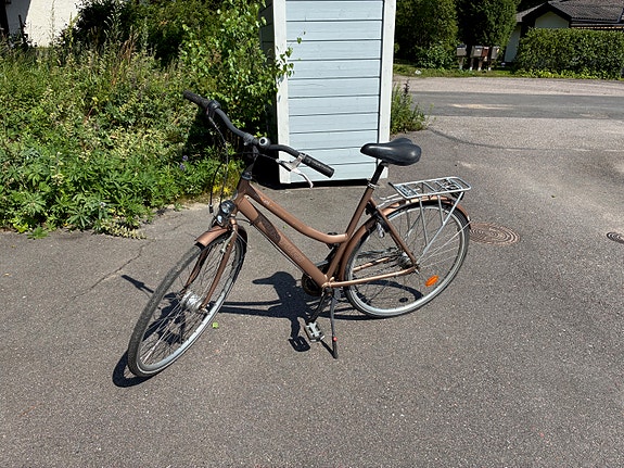 Tunturi Park Cafe pyörä, runko ruskea