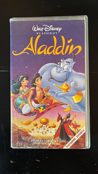 Disney Aladdin VHS-elokuva suomeksi