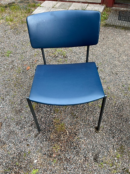 Isku/asko sininen vintage tuoli.
