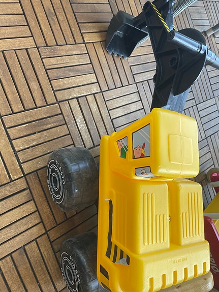 Plasto kaivinkone leluajoneuvo