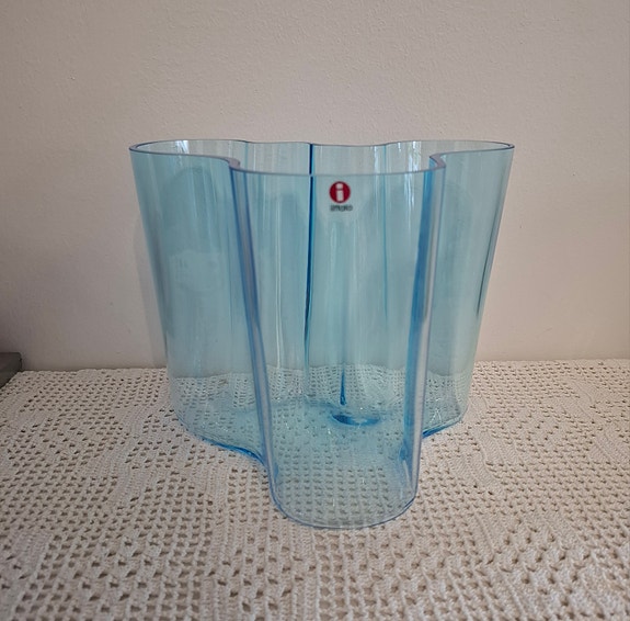 Iittala Aalto maljakko 160 mm laguuninsininen