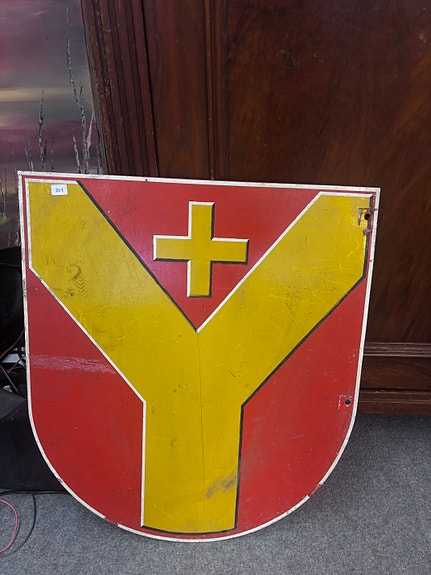 Ylöjärvi vaakunakyltti, metallia