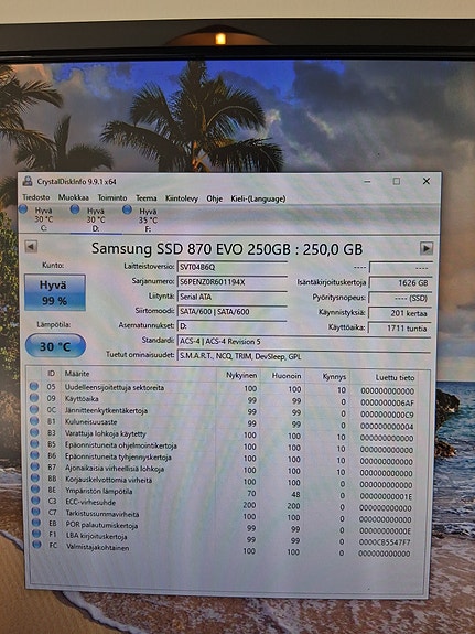 Samsung 870 evo 250gb