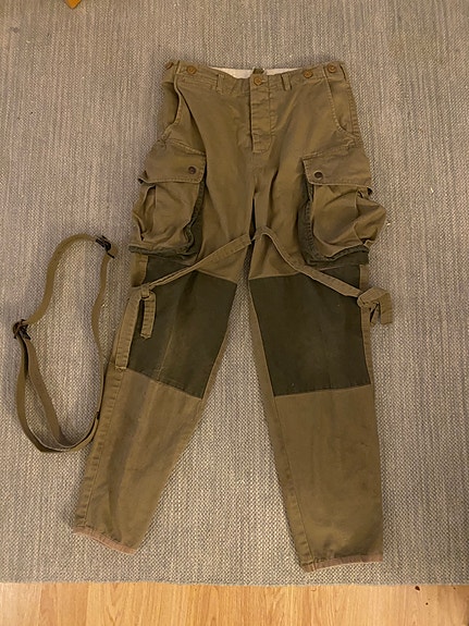 U.s army (laskuvarjojääkärin) housut ja vyö 1942
