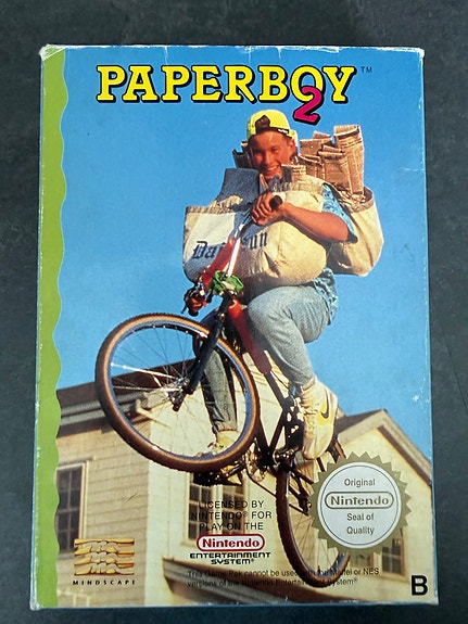 Nintendo NES 8-bit: Paperboy 2 CIB saksaversio