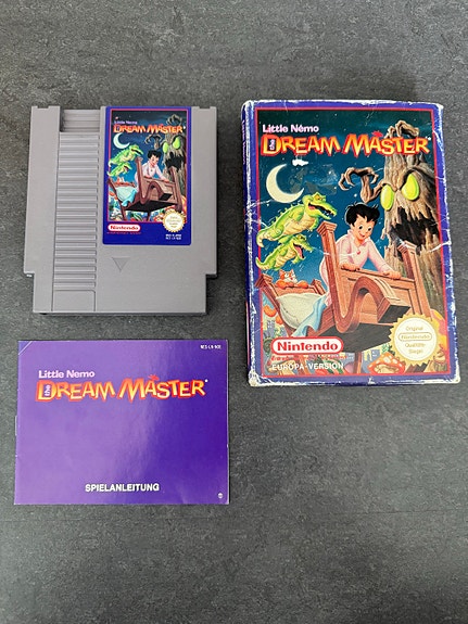 Nintendo NES 8-bit: Little Nemo The Dream Master -peli CIB saksaversio