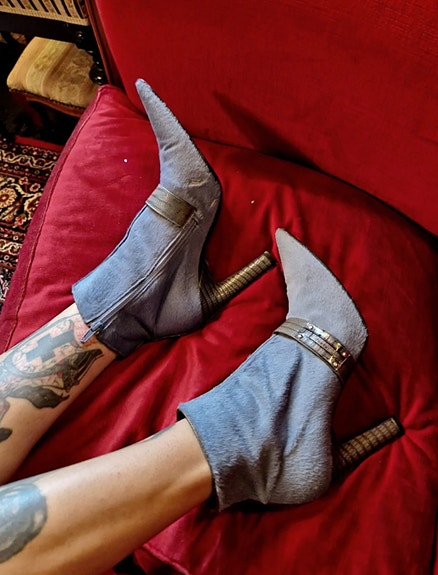 Karl Lagerfeld Pony Ankle Boots Size 40