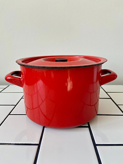 Emalikattila Finel 4L vintage