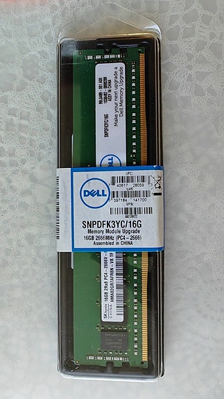 Dell 16GB DDR4-2666 ECC RDIMM -muisti, uusi & ilmainen postitus