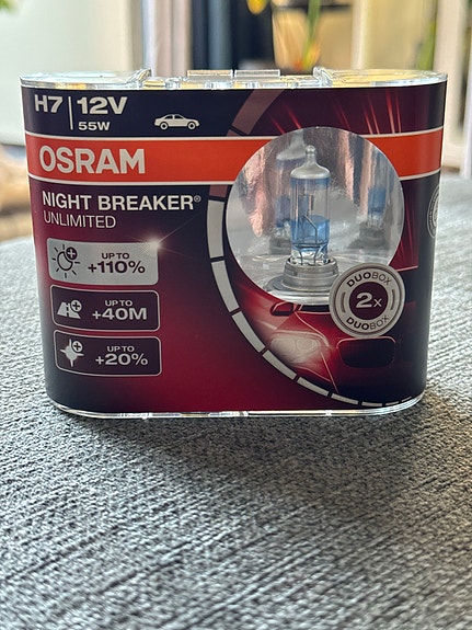 Osram H7 Night Breaker Unlimited ajovalot 4KPL!