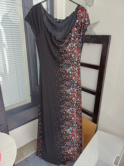 Bandolera pitkä joustava mekko 36 (38-40)