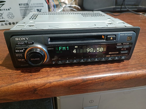 Sony minidisk autoradio