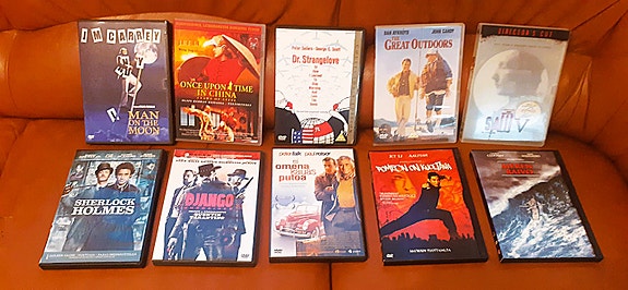 Dvd-Elokuvia Django Tri Outolempi Man on the Moon Great Outdoors yms