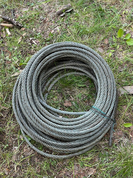 Paksu vaijeri / teräs vaijeri / 54m / N.15mm