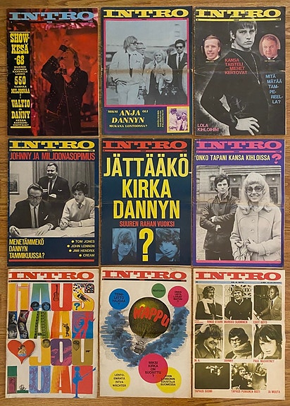 Intro lehtiä vuosilta 1968 ja 1970
