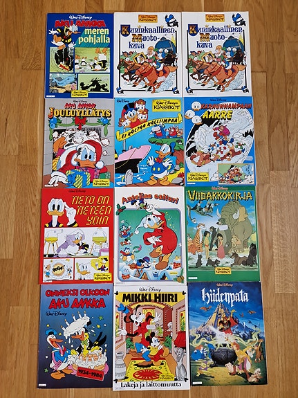 Aku Ankka Walt Disney Klassikot 12 kpl