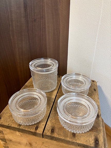 Iittala Kastehelmi lasipurkit