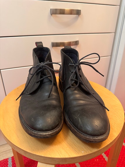 Tommy Hilfiger nahkaiset chukka-nilkkurit, koko 42