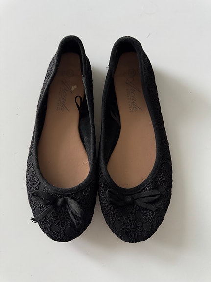 Mustat ballerinat, koko 37