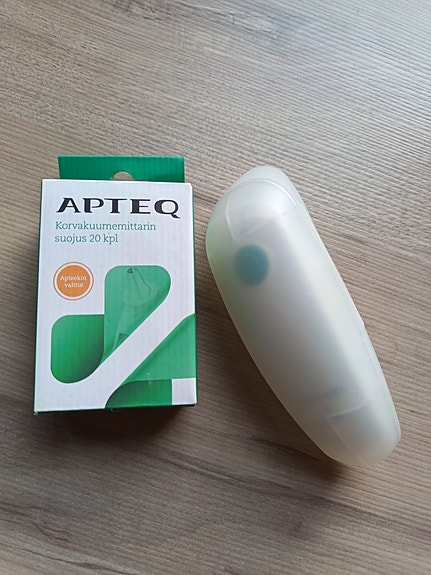 Apteq korvakuumemittari ja suojukset