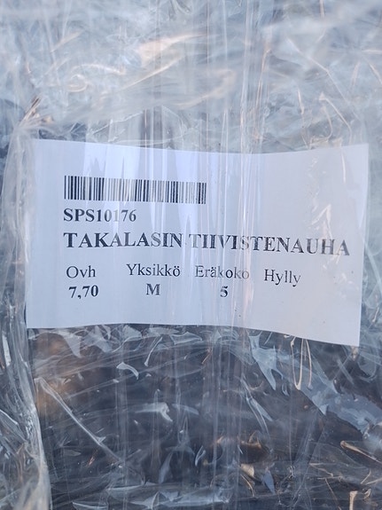 Takalasin tiivistenauha