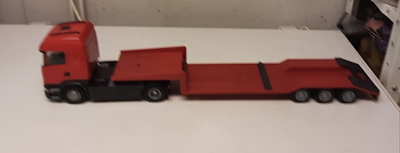 Emek scania punainen lavetti yhdistelmä