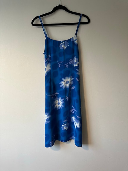 Vintage sininen mekko S