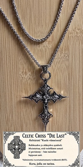 CELTIC CROSS “DIE LAST” – näyttävä goottiristi, RST