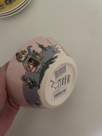 Arabia Muumi kulho vaaleanpunainen