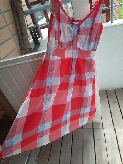 Ruutu kuvioinen ohut kesämekko. n.S.,.,