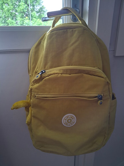 Kipling kankainen reppu keltainen unisex