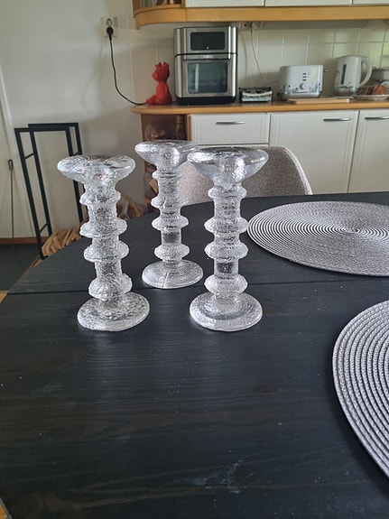 Iittala Festivo kynttilänjalat kirkas lasi