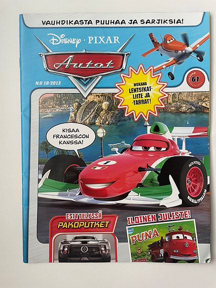 Disney Pixar Autot -lehti / tehtäväkirja