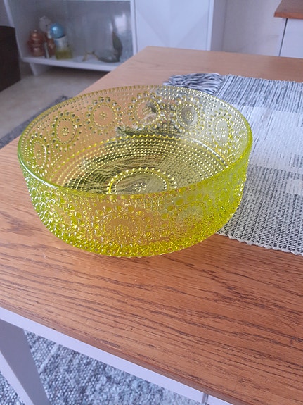 grapponia tarjoilukulho keltainen