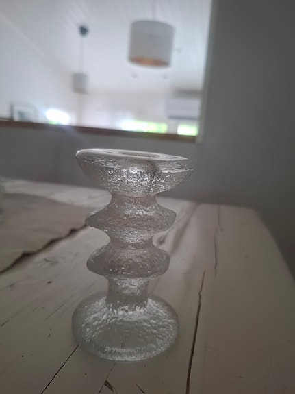 Sarpaneva Festivo kynttilänjalka kirkas lasi