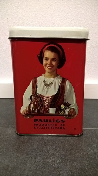 Vanha Paulig kahvipurkki