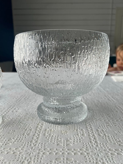 Iittala Timo Sarpaneva, Kekkeri, Paukkulasi. Iso tarjoiluastia / kulho.
