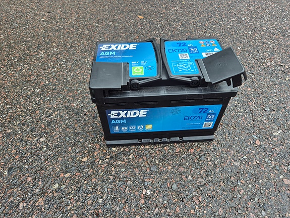 Exide EK720 72 Ah / 760 A akku
