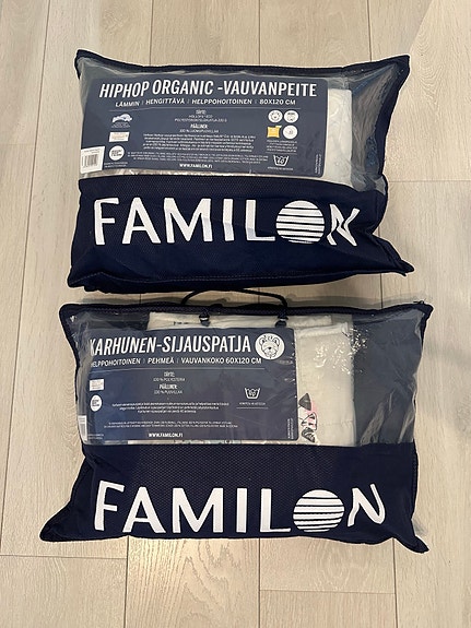 Familon sijauspatja ja vauvanpeite