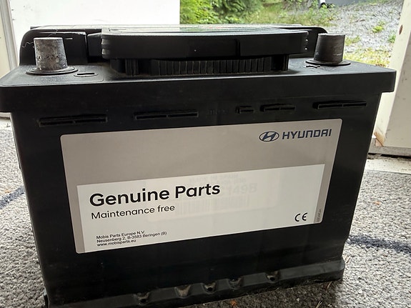 62Ah 12V akku Hyundai alkuperäislaatuinen