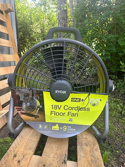 Ryobi One+ 18V akkukäyttöinen tuuletin