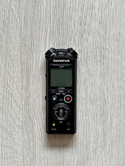 Olympus LS-P4-audiotallennin