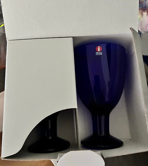 Iittala Verna juomalasit 6 kpl sininen