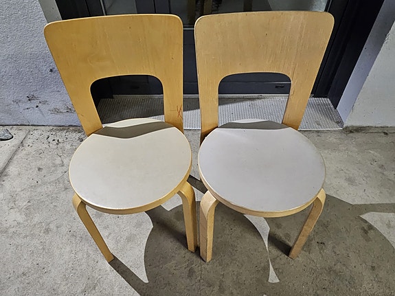 Artek  66 tuoli harmaa istuinosa (2kpl)