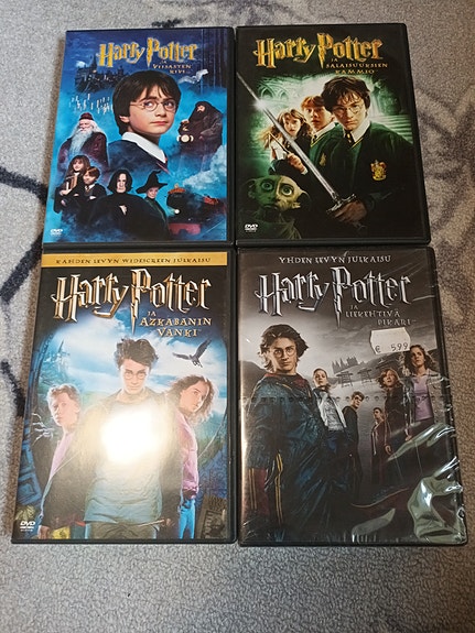 Harry Potter DVD-elokuvat 4 kpl