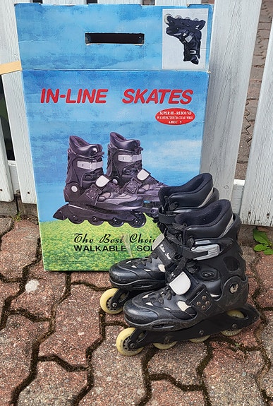Roller star mustat rullaluistimet koko 36