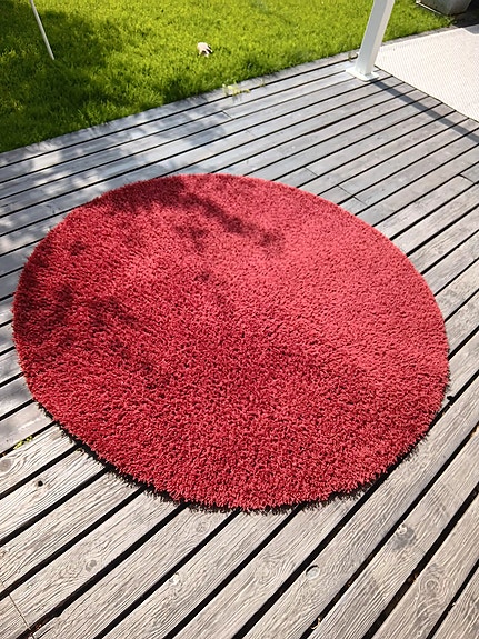 VM-Carpet Buff-punainen pyöreä matto 160 cm