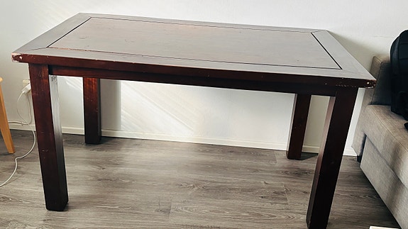 wooden dining table